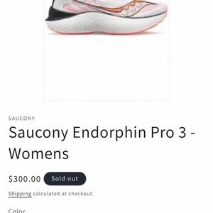 Saucony Endorphin Pro 3 Women's Running Shoes - White and Orange